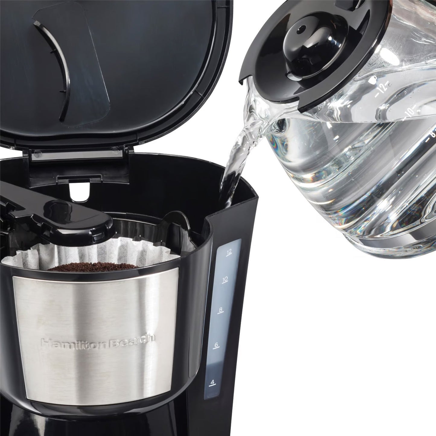 Cafetera 12 Tazas De Filtro Programable Hamilton Beach 49630G
