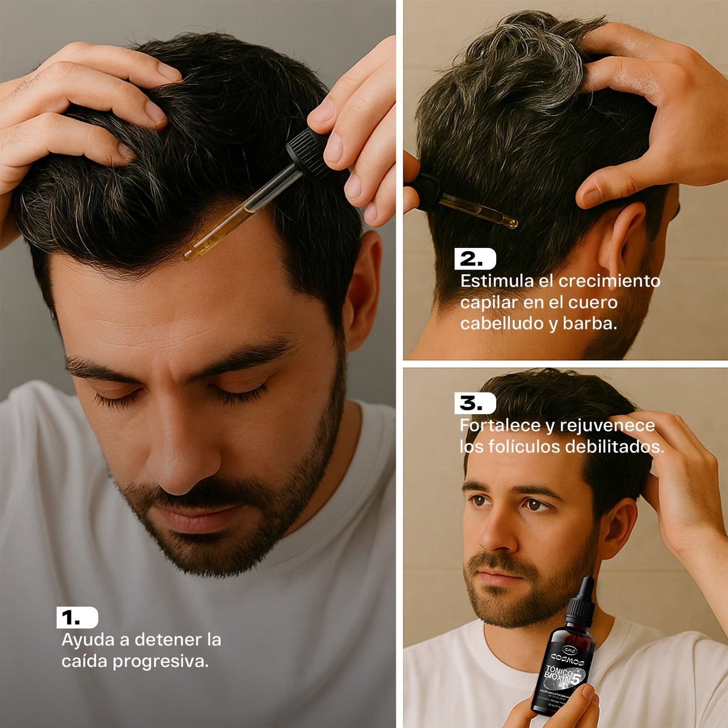 Tónico Anticaída Masculino CMS Cosmos Bioxin 5