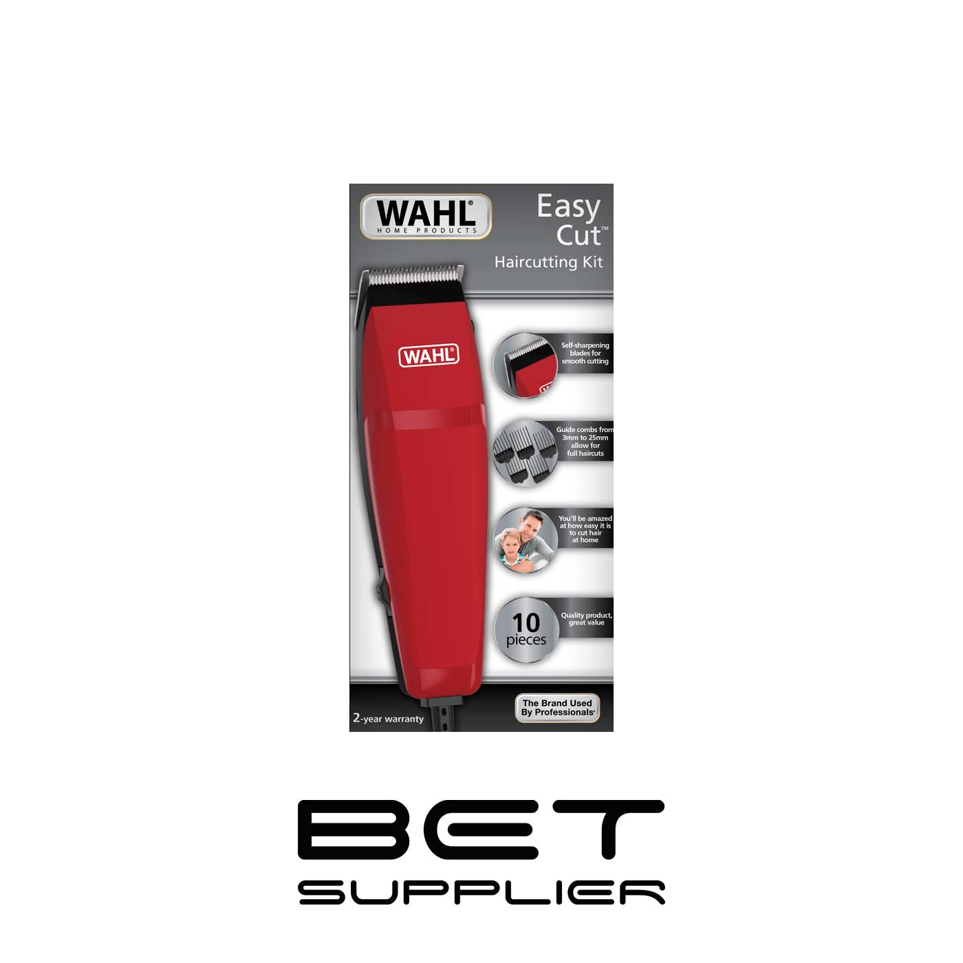 Maquina Cortadora De Cabello Wahl Easy Cut Roja