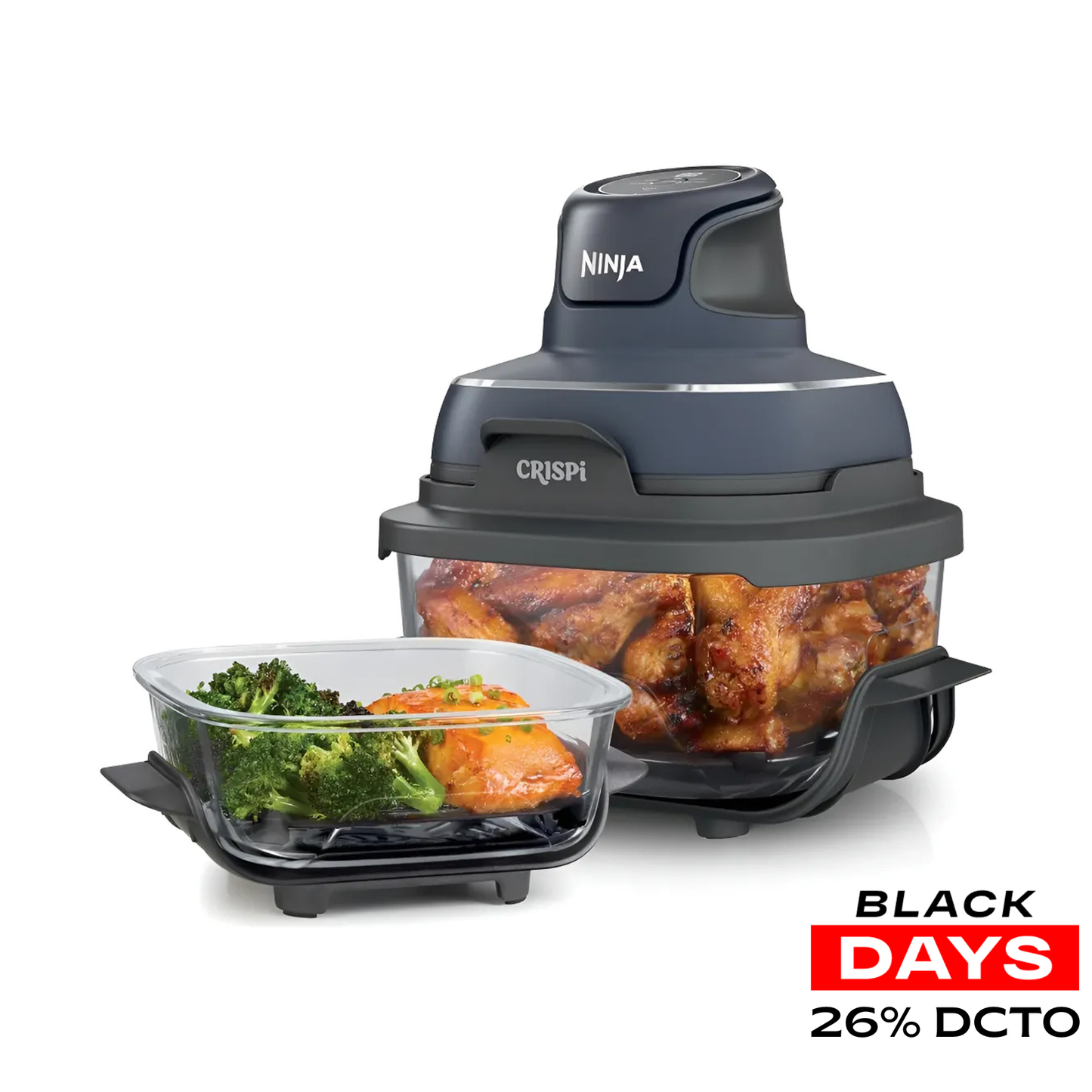 Freidora De Aire Ninja Crispi 4 En 1 FN101GY