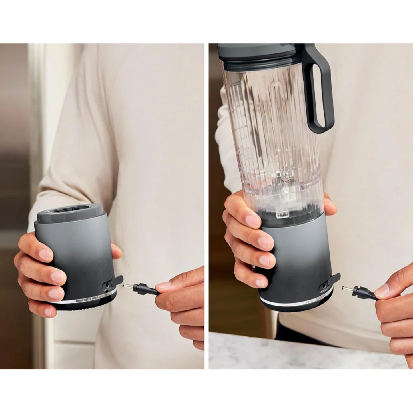 Licuadora Portatil Recargable Ninja Blast BC251GY Gris Frio